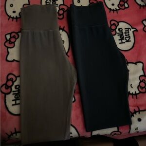 Blue and black new Brandy Melville flare leggings